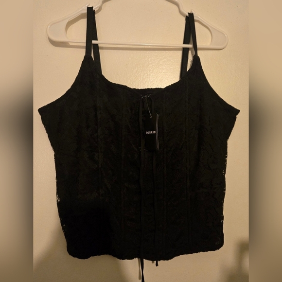 torrid Tops - Torrid Corset Crop Top